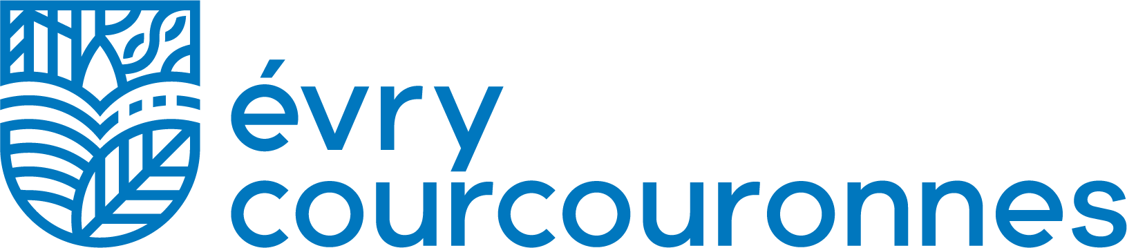 Logo Évry-Courcouronnes bleu